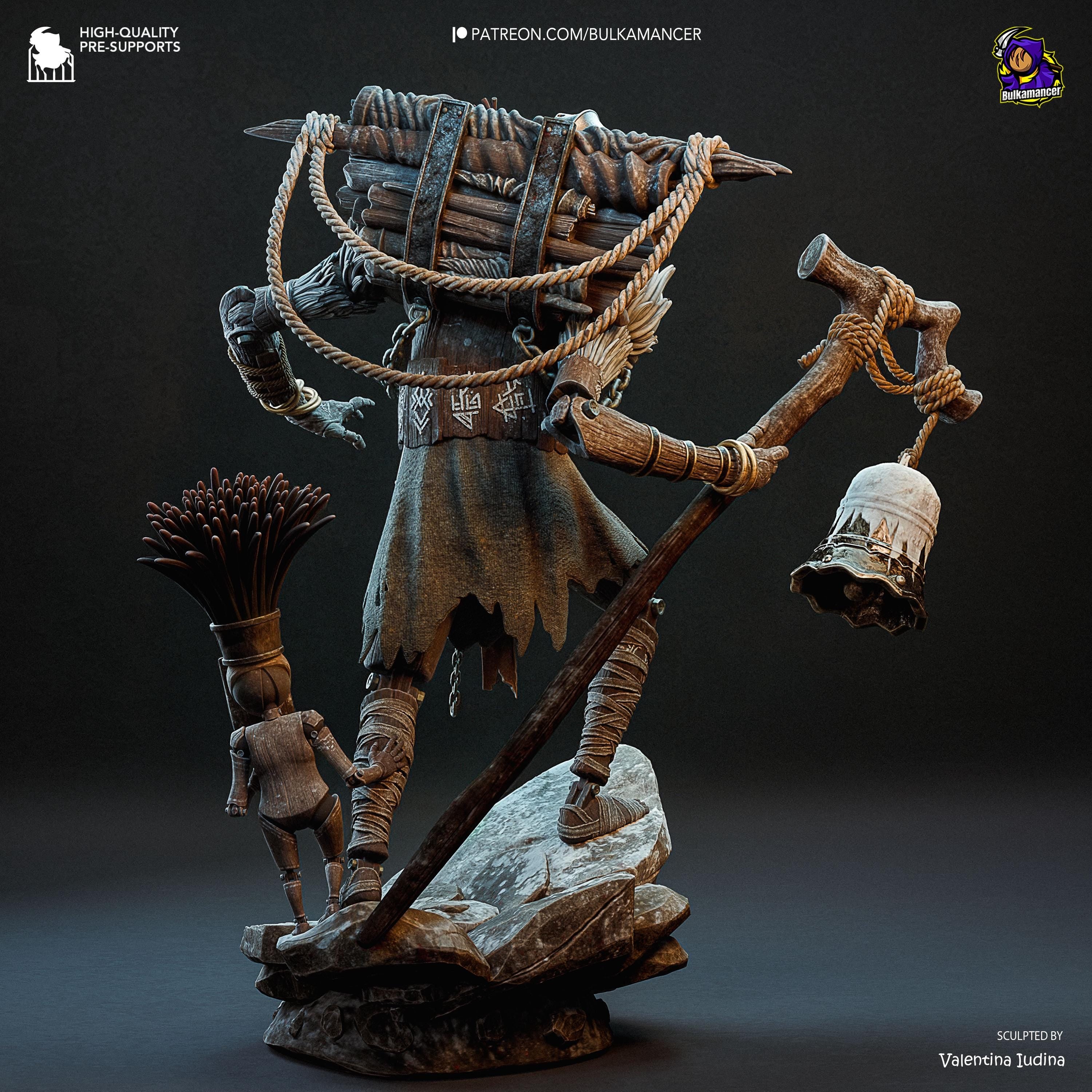 Monoco Figure: Hand-Painted  Fan Art Clair Obscur Statue Resin Dark Fantasy Statue