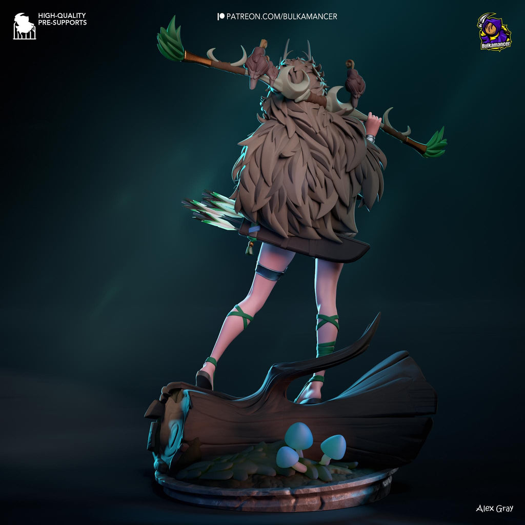 Artemis Figure /  Inspired Hades 2 / Greek Goddess Statue / Hand-Painted 3D Printed Resin Collectible