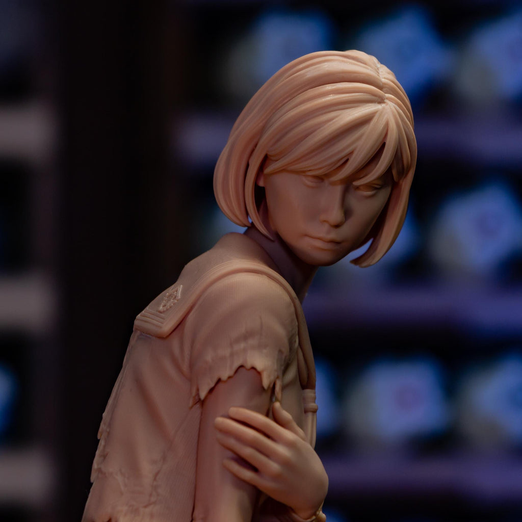 Hinako Resin Statue: Silent Hill Inspired Horror Figure, Hand-Painted Diorama