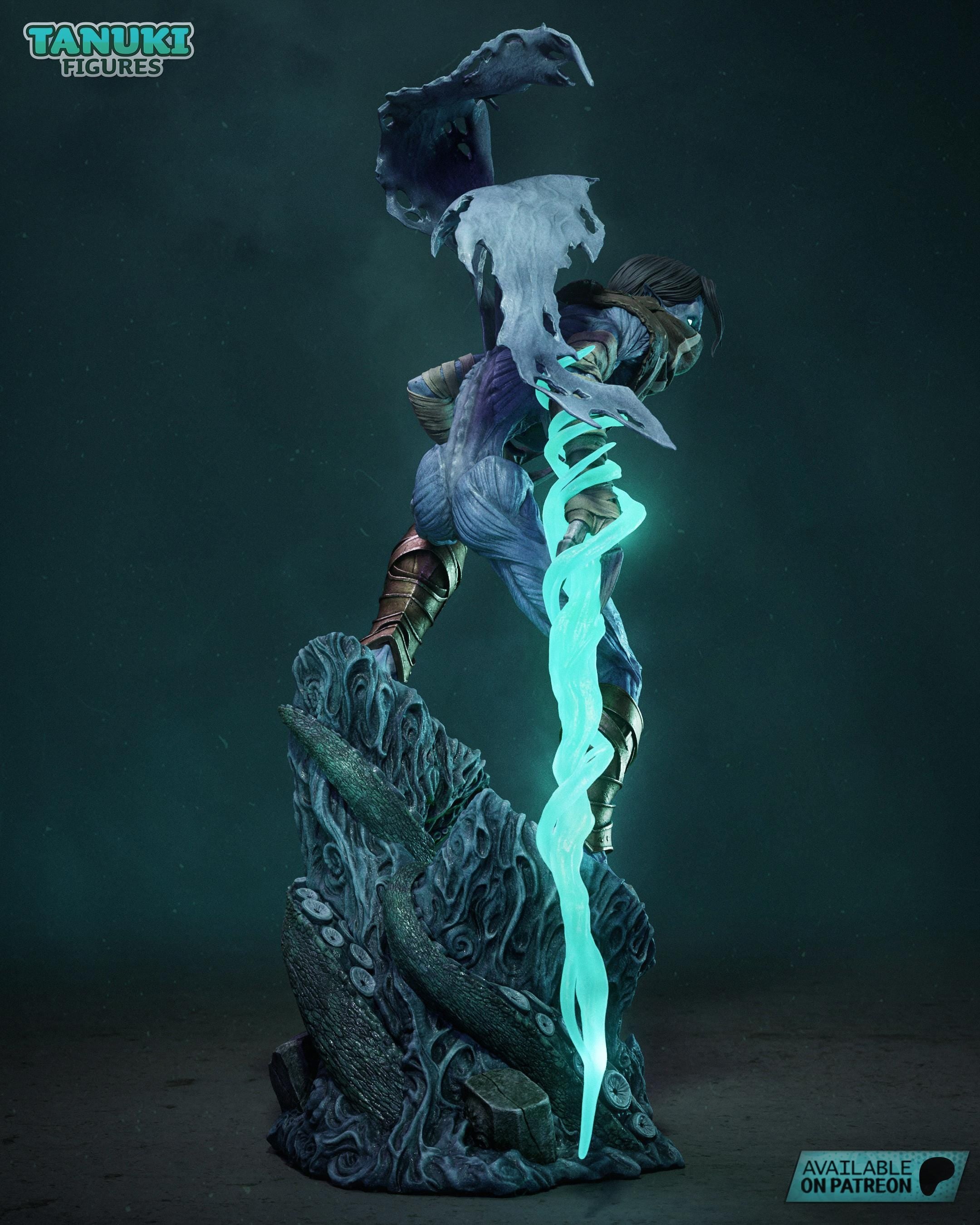Raziel 3D Figure Statue / Dark Fantasy Resin Figure / Hand Painted Fan Made Collectible