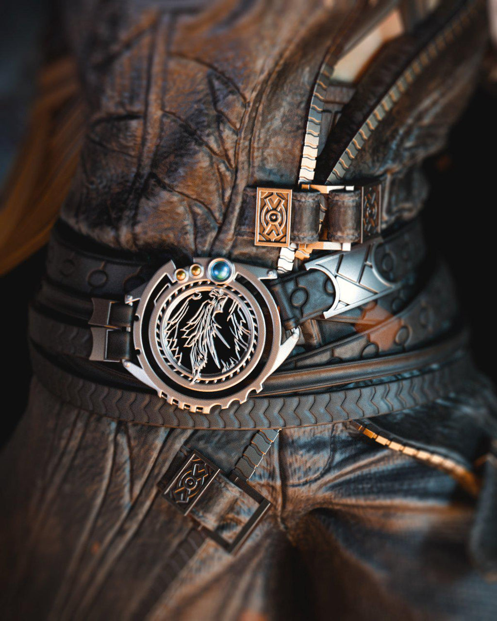 Sephiroth-Inspired Fan-Made Resin Statue / Custom Angelic Sword Warrior Collectible