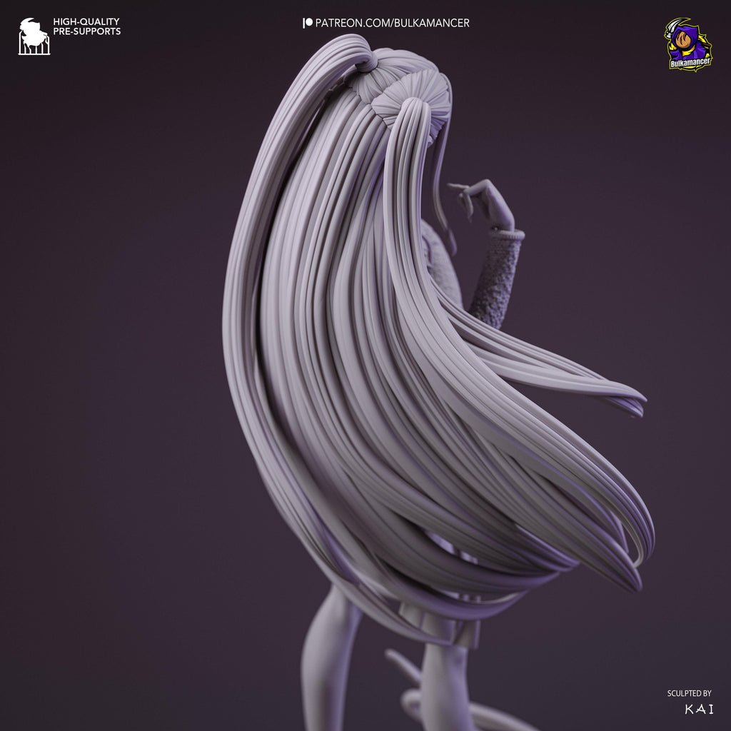 Kpop Spirit Hunter Mira Resin Statue: Hand Painted Huntrix Kpop Fan Made Collectible