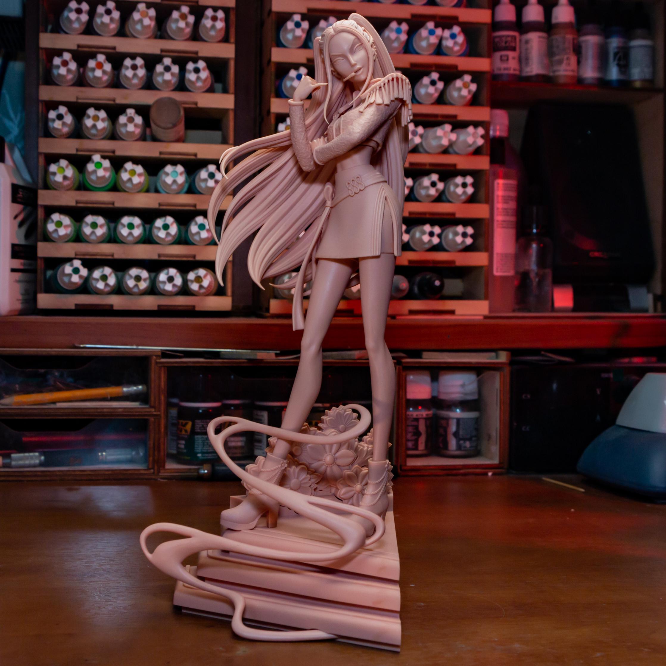 Kpop Spirit Hunter Mira Resin Statue: Hand Painted Huntrix Kpop Fan Made Collectible