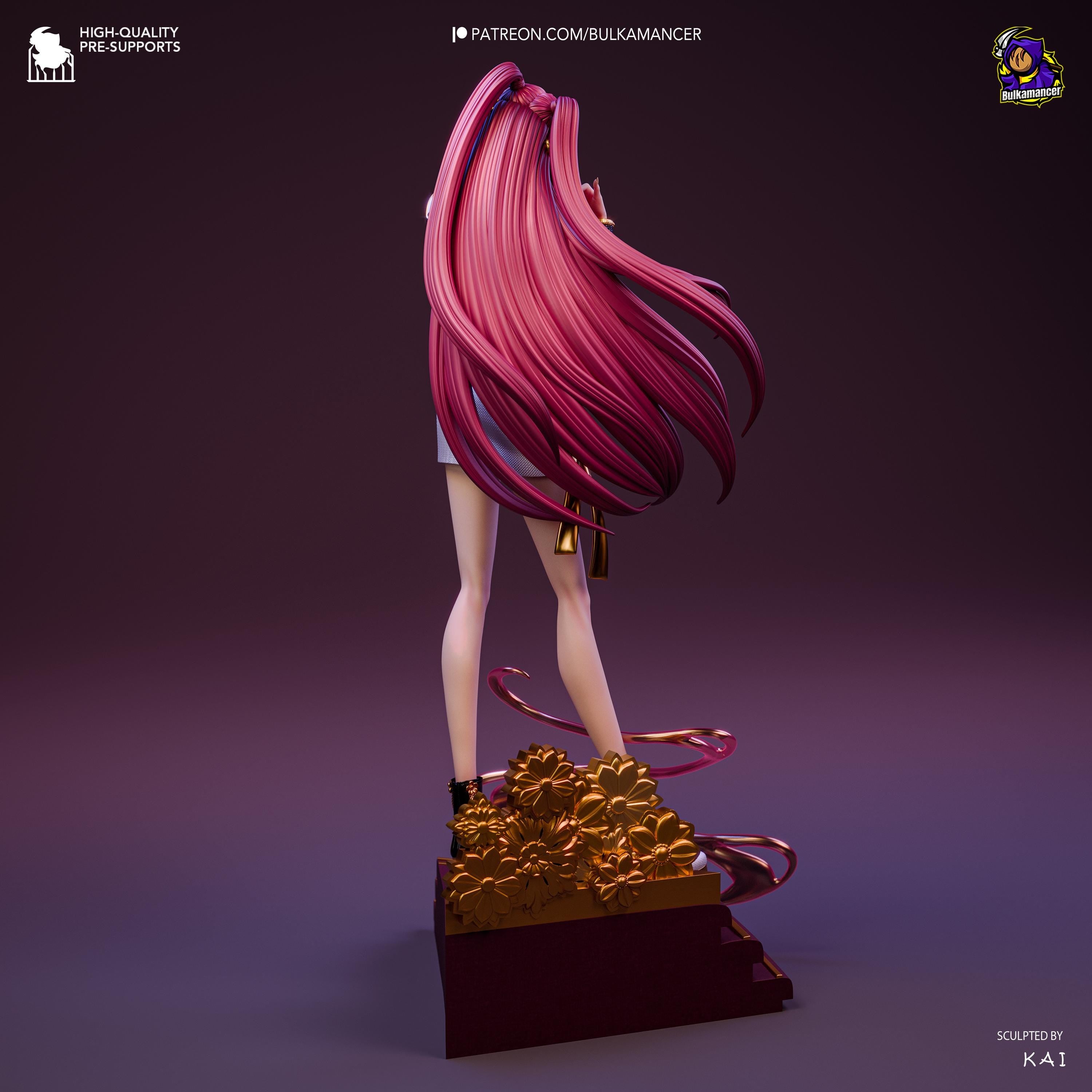 K-Pop Idol Diorama: Hand-Painted Resin Statue Set - Rumi, Zoey, Mira