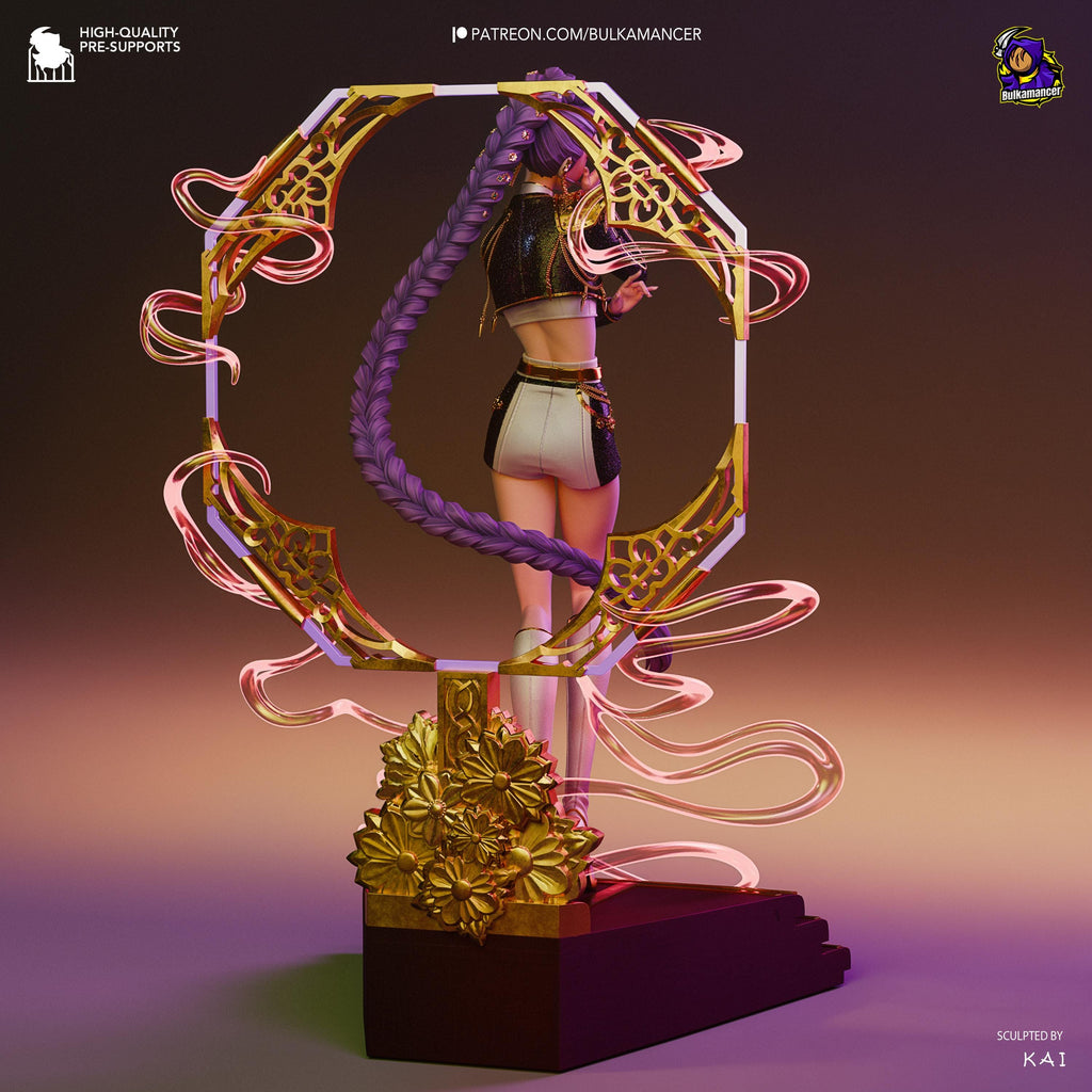 K-Pop Idol Diorama: Hand-Painted Resin Statue Set - Rumi, Zoey, Mira