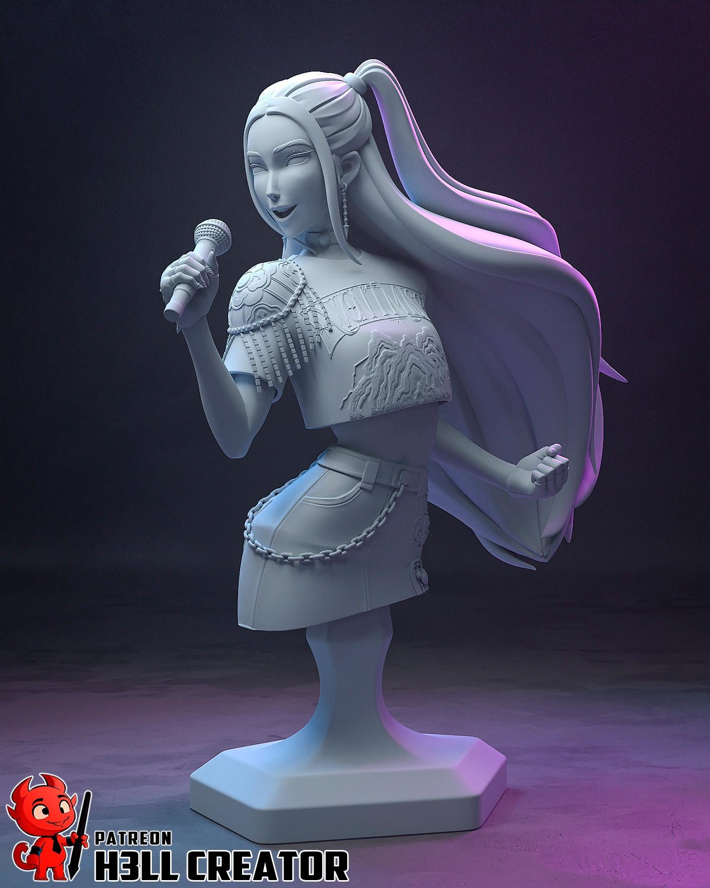 Mira Inspired Statue / K-Pop Idol Figure / Hand Painted Resin Collectible / Limited Edition Diorama