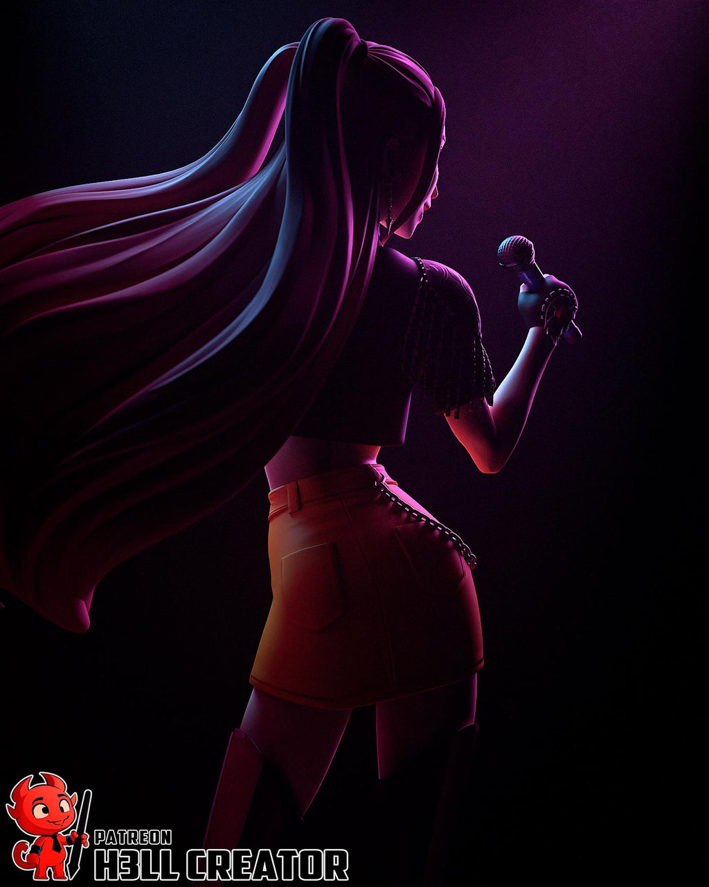 Mira Inspired Statue / K-Pop Idol Figure / Hand Painted Resin Collectible / Limited Edition Diorama