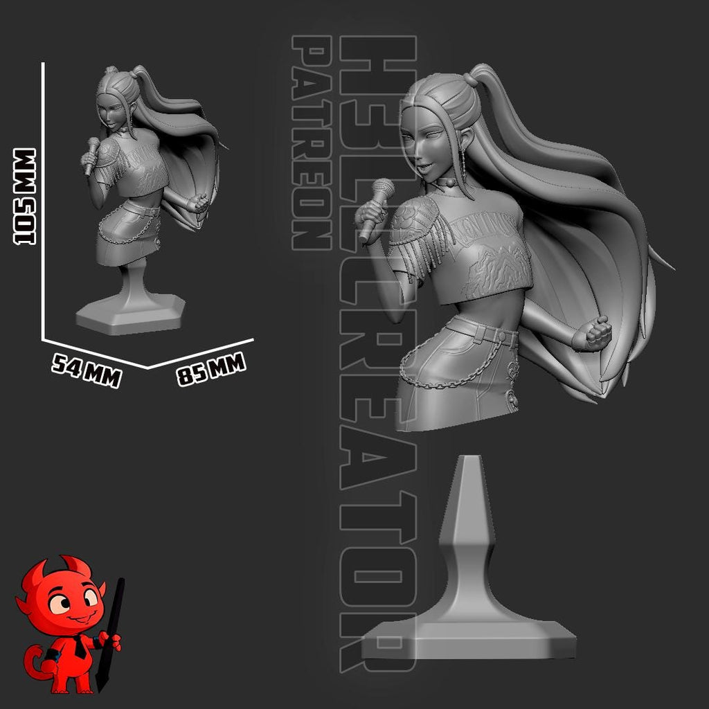 Mira Inspired Statue / K-Pop Idol Figure / Hand Painted Resin Collectible / Limited Edition Diorama