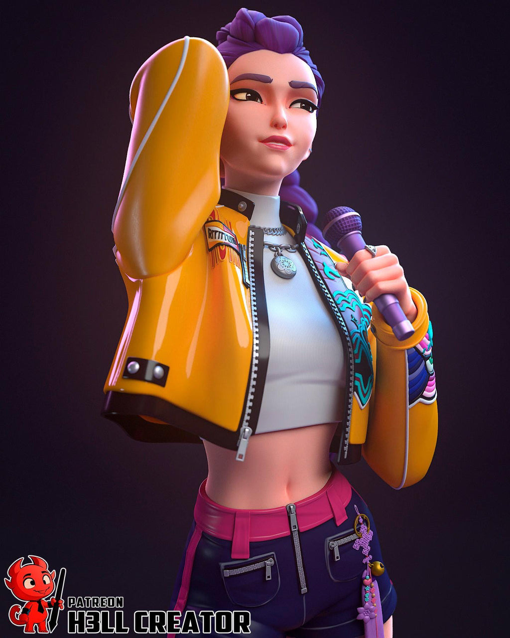 K-Pop Idol Diorama: Hand-Painted Resin Statue Set - Zoey, Rumi, Mira