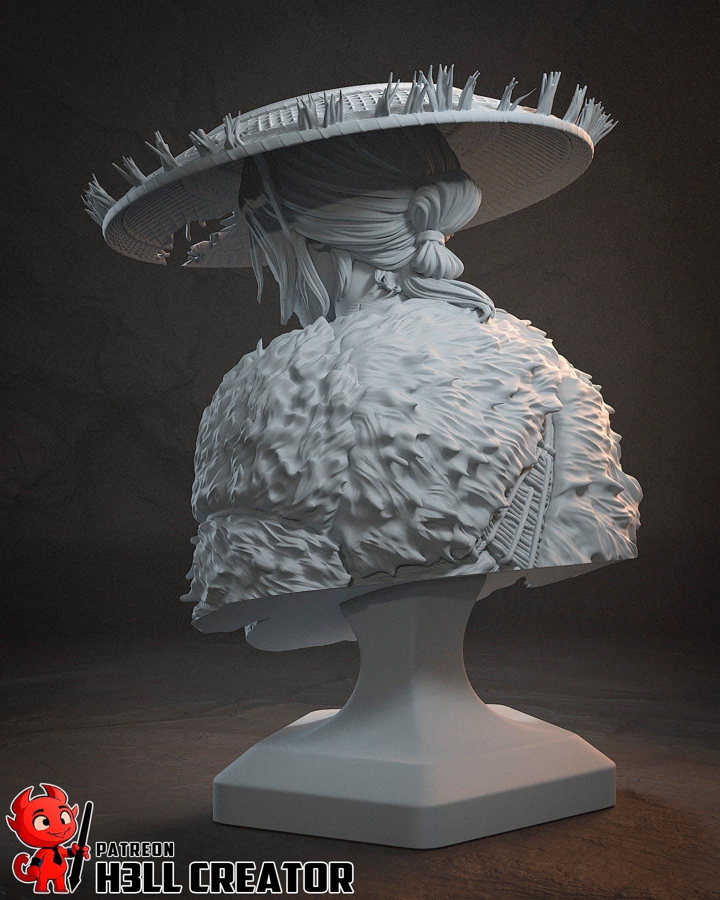 Hand-Painted Atsu Inspired - Resin Samurai Statue - Limited Edition Japanese Warrior Collectible