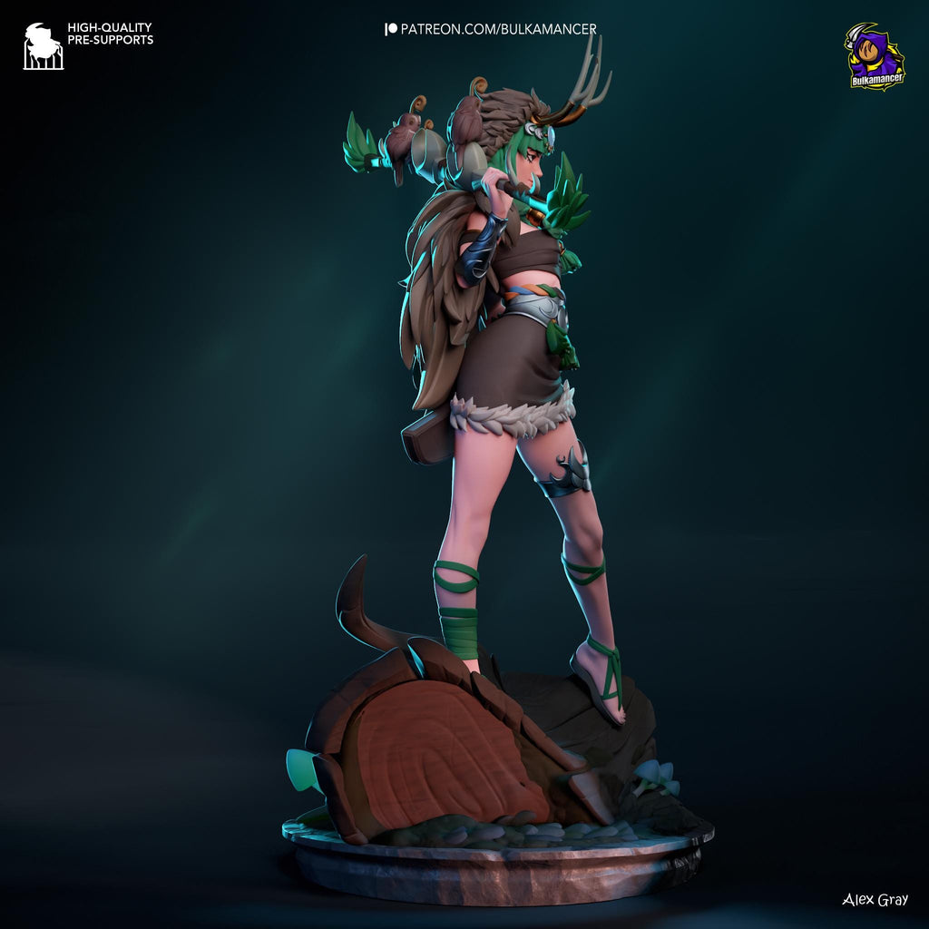 Artemis Figure /  Inspired Hades 2 / Greek Goddess Statue / Hand-Painted 3D Printed Resin Collectible