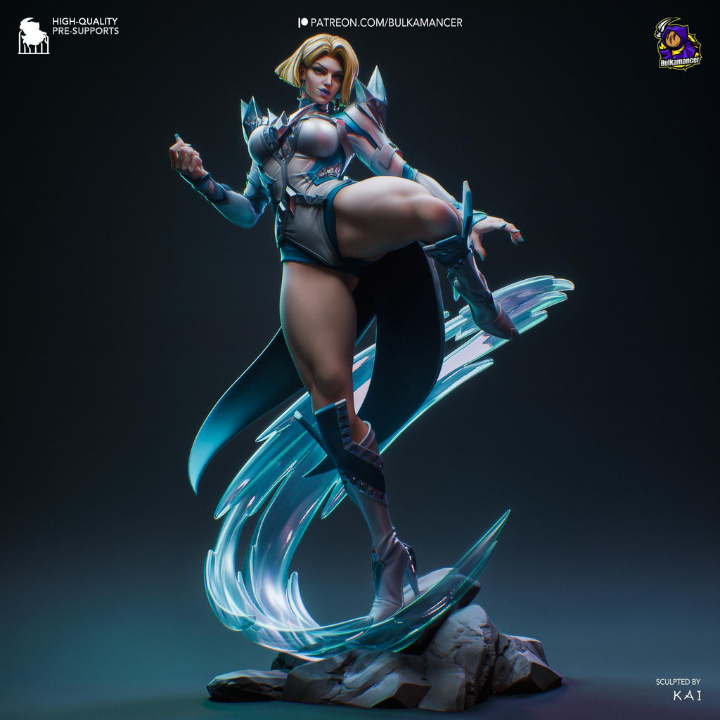 Emma Frost Statue: Hand-Painted X-Men Fan Art Resin Model