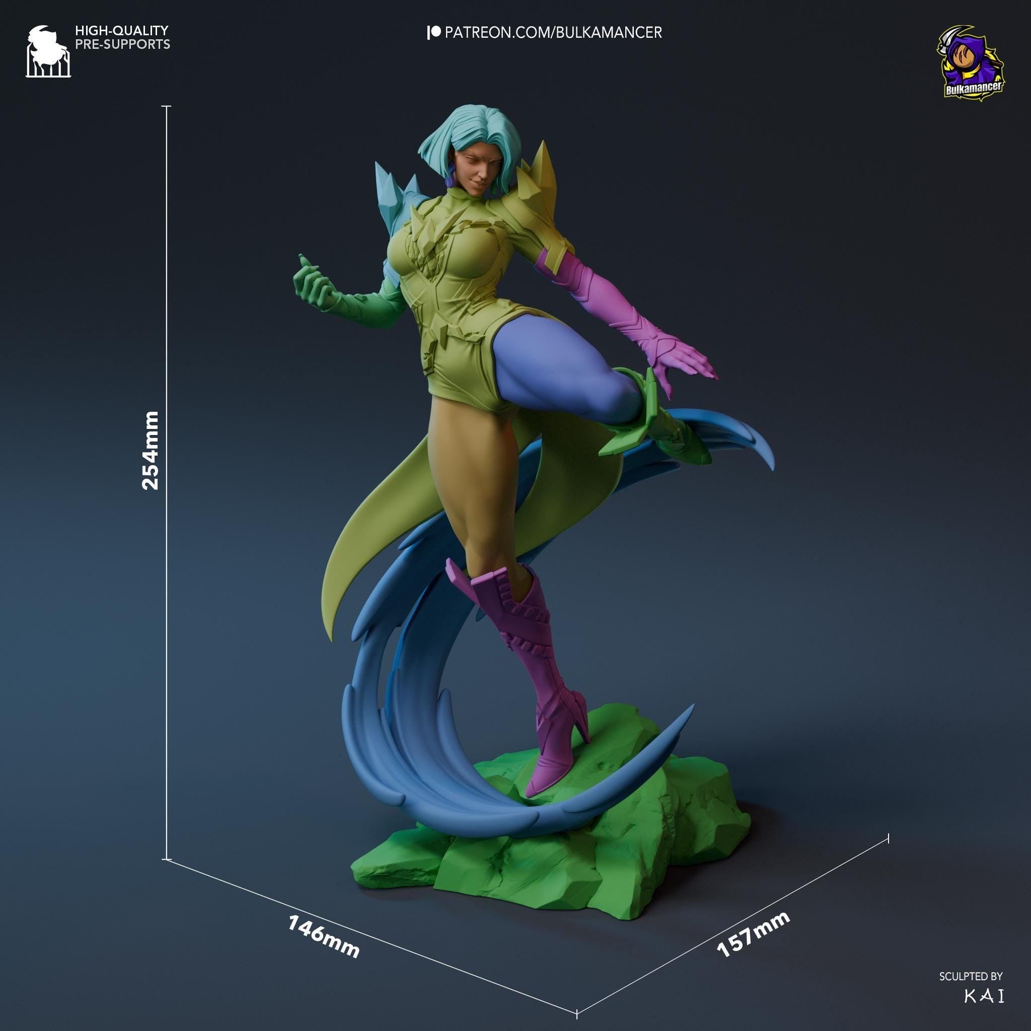 Emma Frost Statue: Hand-Painted X-Men Fan Art Resin Model
