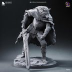 Blaidd the Half-Wolf Figurine: Elden Ring Collectible, Hand-Painted or Unpainted