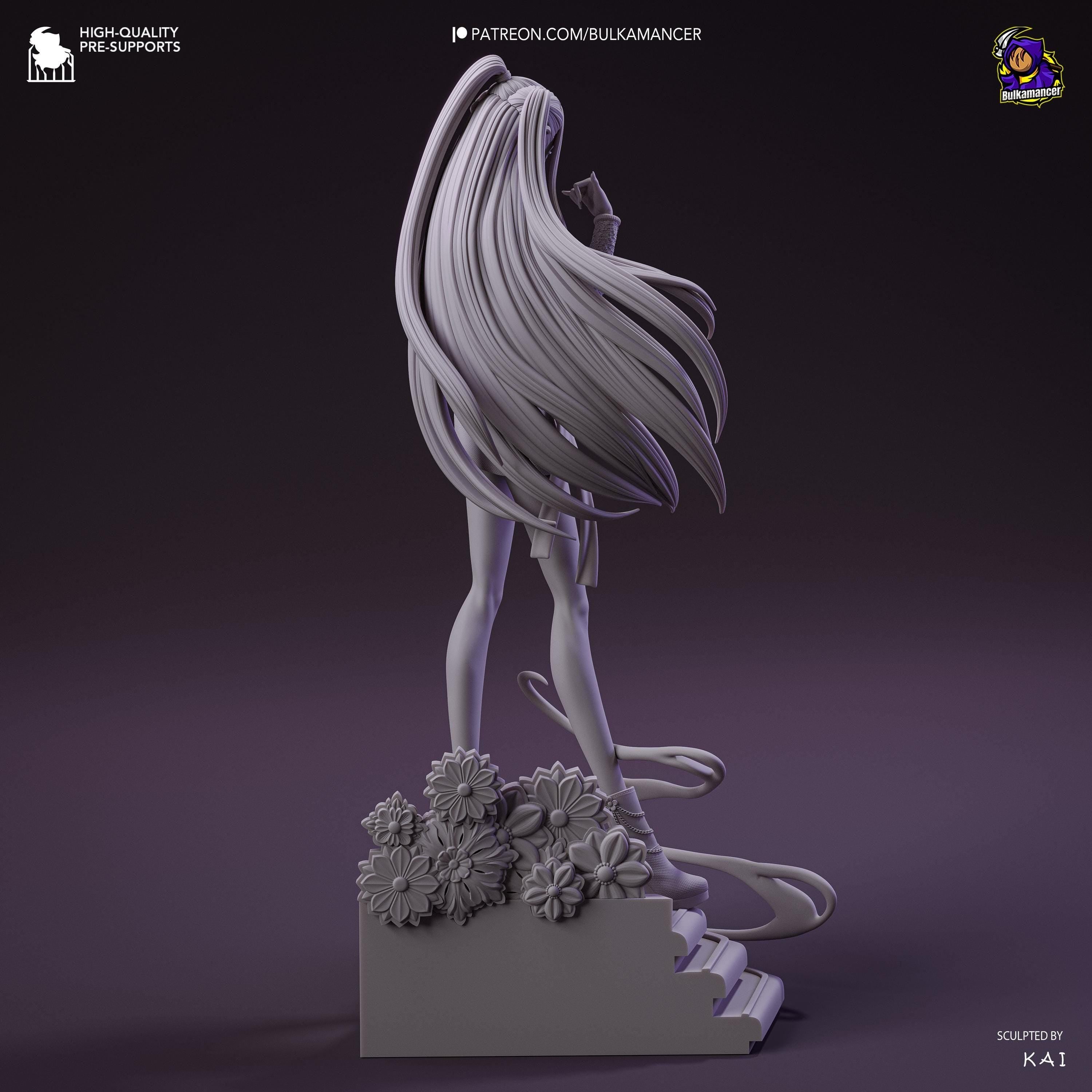 Estatua de resina de Mira, cazadora de espíritus Kpop: Coleccionable hecho por fans de Kpop, cazadora pintada a mano