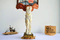 Figurita de Nike de Samotracia hecha a mano, estatua de mitología griega, decoración del hogar