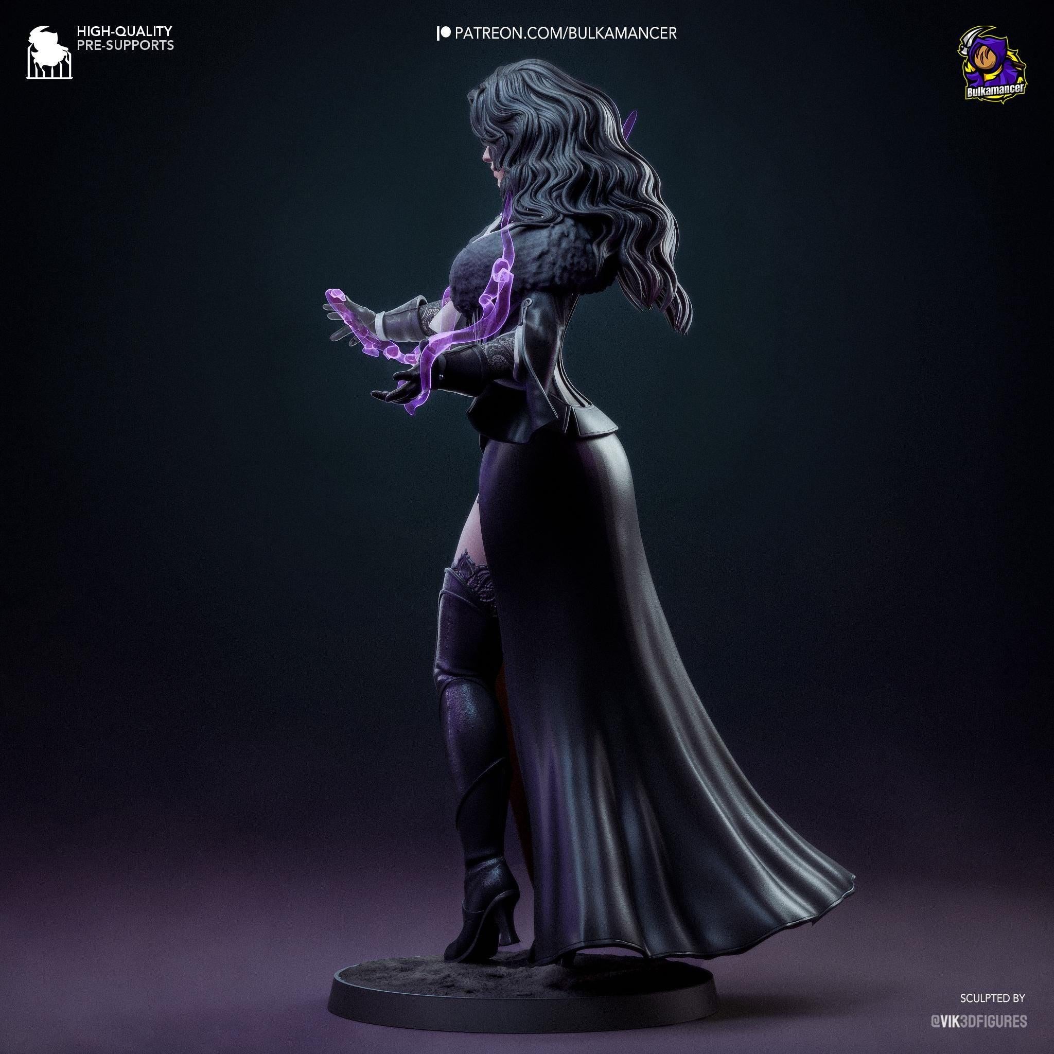 Yennefer Figure  Witcher 3 Inspired Resin Statue | 3D Printed Hand Painted Fantasy Game Collectible