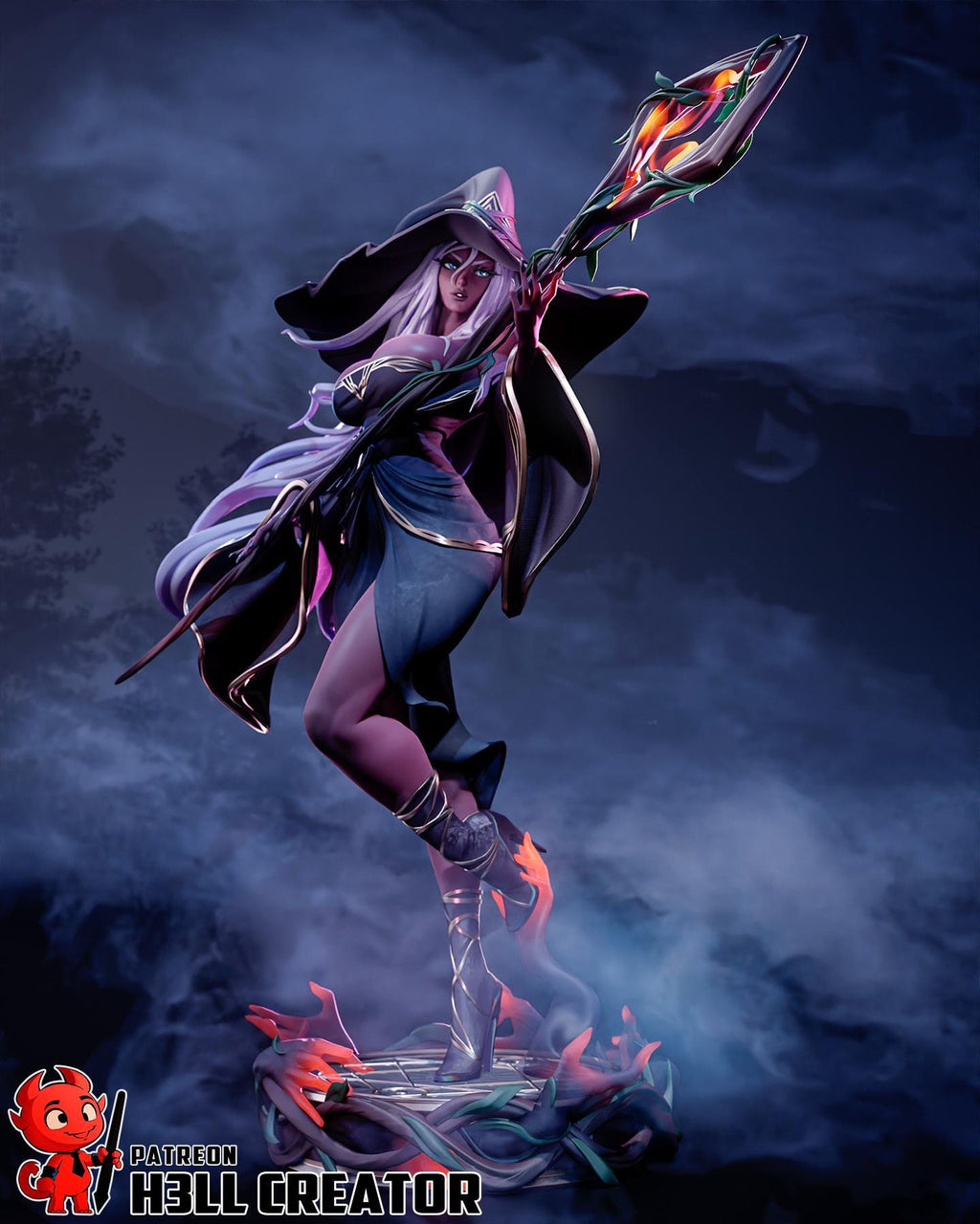 Figura de Recluso / Inspirada en Elden Ring / Estatua de Resina Pintada a Mano y Sin Pintar / Coleccionable de Fantasía Oscura