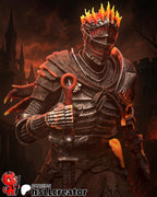 Soul of Cinder Statue: Hand-Painted Resin Knight - Dark Fantasy Collectible
