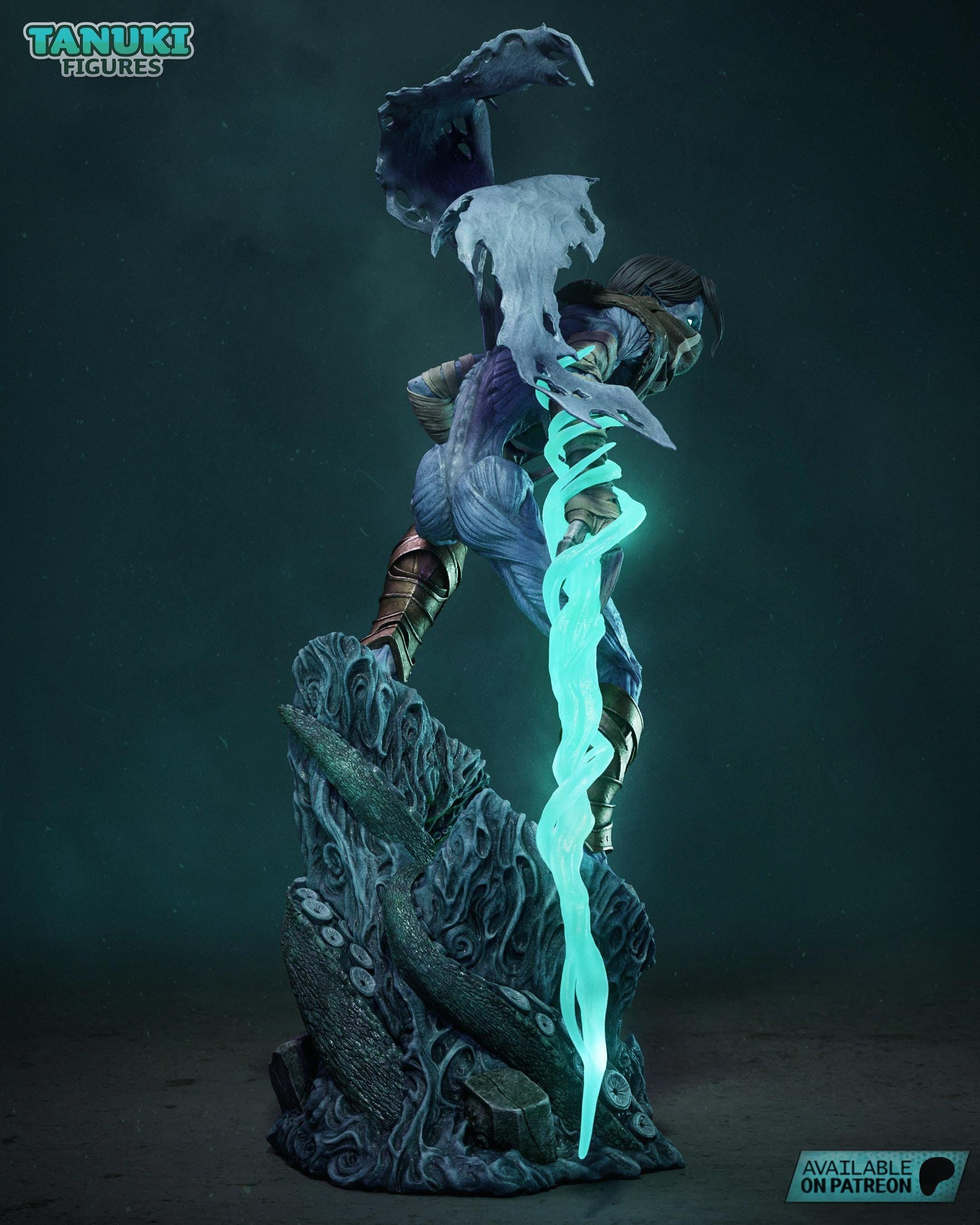 Raziel 3D Figure Statue / Dark Fantasy Resin Figure / Hand Painted Fan Made Collectible