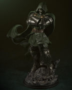 3D Printed Dr Doom Figurine | Hand-Painted Resin Statue