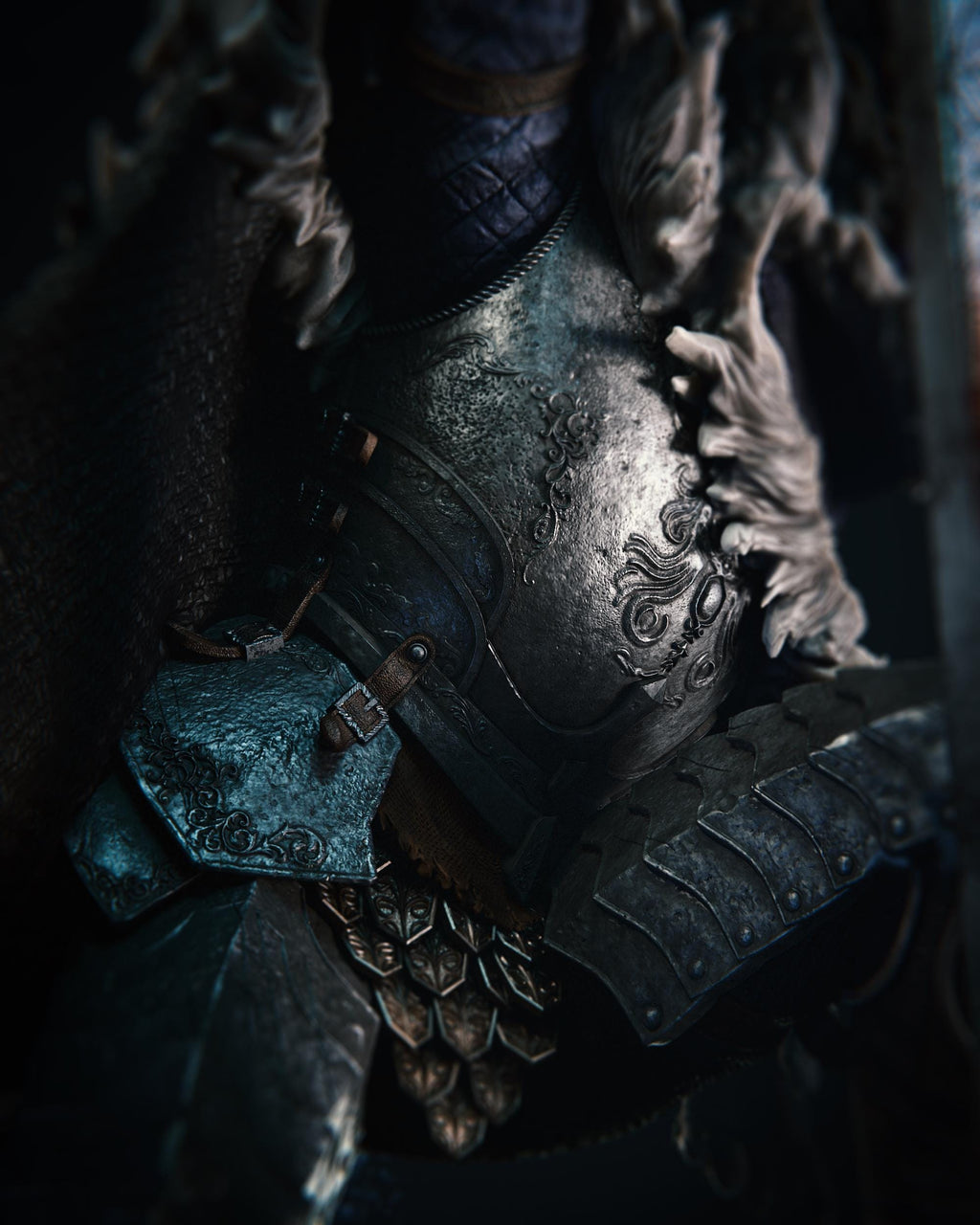 Blaidd the Half-Wolf Figurine: Elden Ring Resin Collectible - Hand-Painted or Unpainted