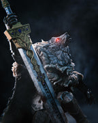 Blaidd the Half-Wolf Figurine: Elden Ring Resin Collectible - Hand-Painted or Unpainted