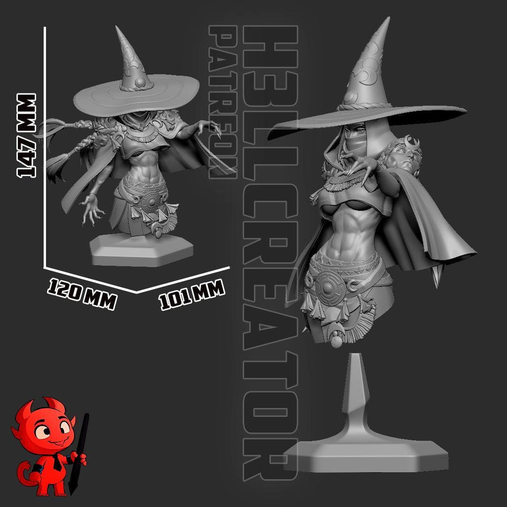 Estatua de Hécate: Diosa de la Brujería de Resina Pintada a Mano - Inspirada en Hades 2