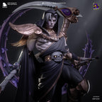 Estatua de Thanatos Pintada a Mano: Figura de Arte Fantástico del Segador