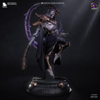 Estatua de Thanatos Pintada a Mano: Figura de Arte Fantástico del Segador