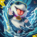 Hand-Painted Jeff The Land Shark Statue | Marvel Rivals Inspired Model