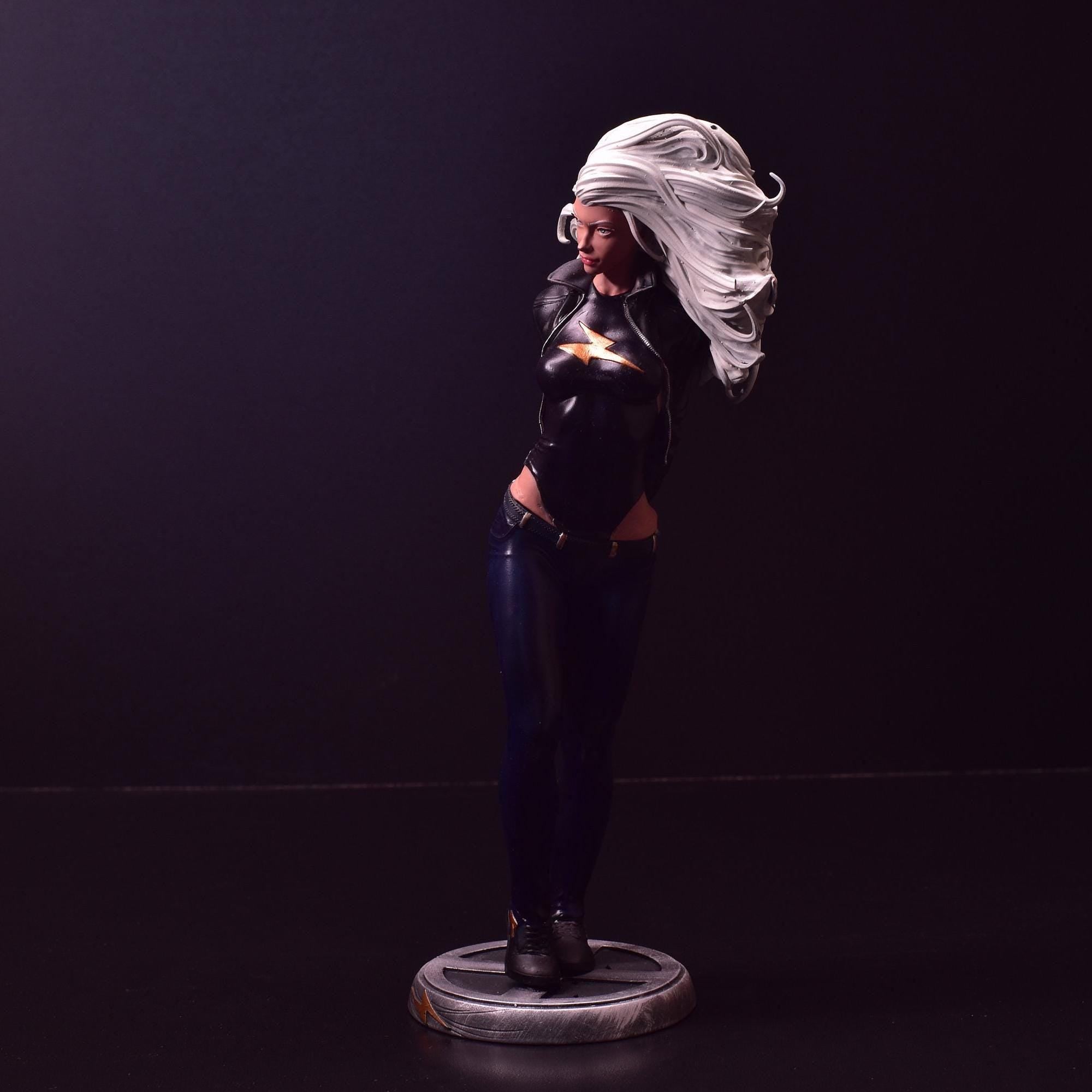 Storm 3D-Printed Bust: Hand-Painted X-Men Resin Statue