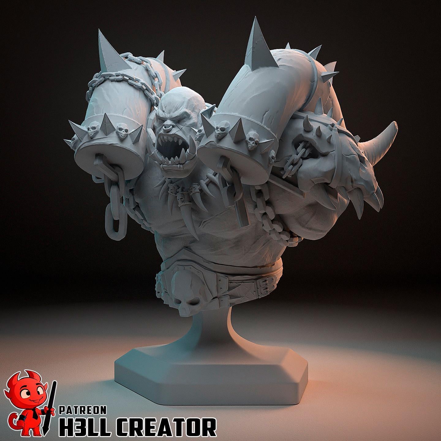 Garrosh Statue / WoW Fan-Made Figure / Painted or Unpainted Collectible Resin Model