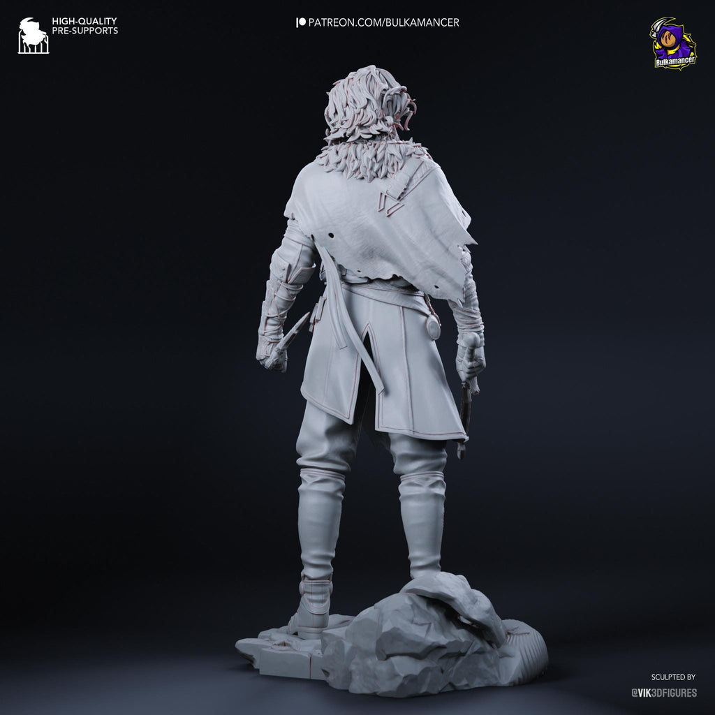 Estatua de Verso: Inspirada en el Claroscuro, Figura de Resina 3D Pintada a Mano (Edición Limitada a Escala 1/4)