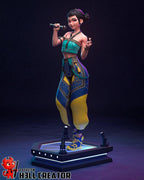 Diorama de ídolos de K-Pop: Set de estatuas de resina pintadas a mano - Zoey, Rumi, Mira