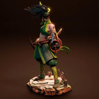 Hand-Painted Akali Figurine: 3D Printed League of Legends Statue