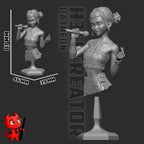 Estatua inspirada en Zoey / Figura de ídolo K-Pop / Coleccionable de resina pintado a mano / Set de diorama de edición limitada