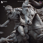 Ciri vs Manticore Diorama: Hand-Painted Resin Witcher Statue