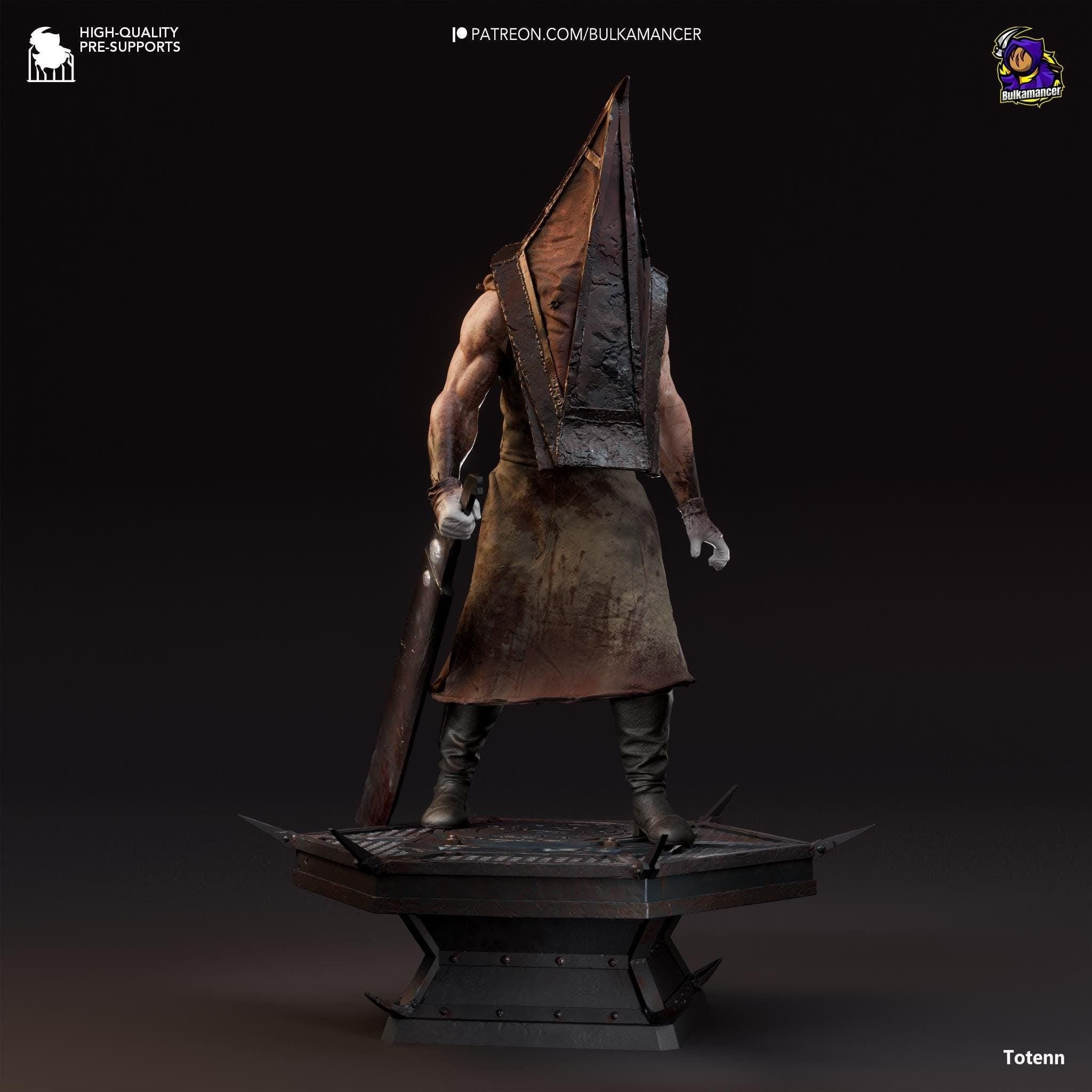 Hand-Painted Pyramid Head Statue: Silent Hill 2 Fan Art Collectible