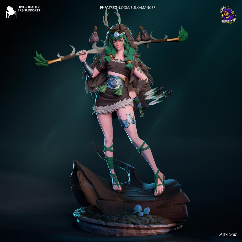 Artemis Figure /  Inspired Hades 2 / Greek Goddess Statue / Hand-Painted 3D Printed Resin Collectible