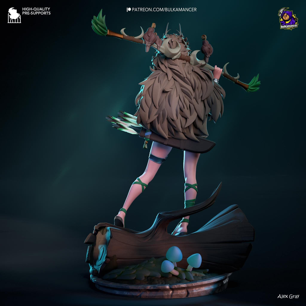 Artemis Figure /  Inspired Hades 2 / Greek Goddess Statue / Hand-Painted 3D Printed Resin Collectible