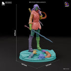 Hand-Painted Ciri Statue: The Witcher 3 Inspired 3D Print, 1/8 Scale