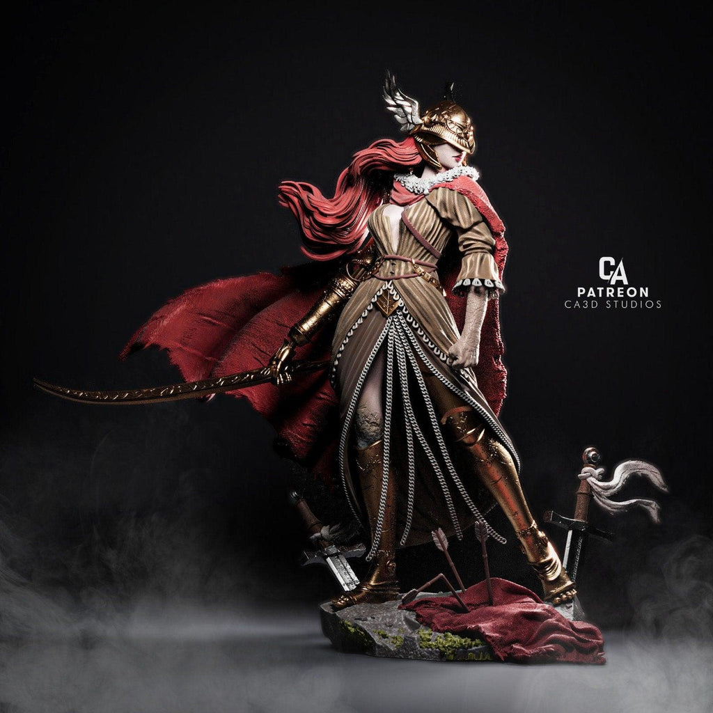 3D Printed Malenia Figurine | Elden Ring Fan Art 3D Model