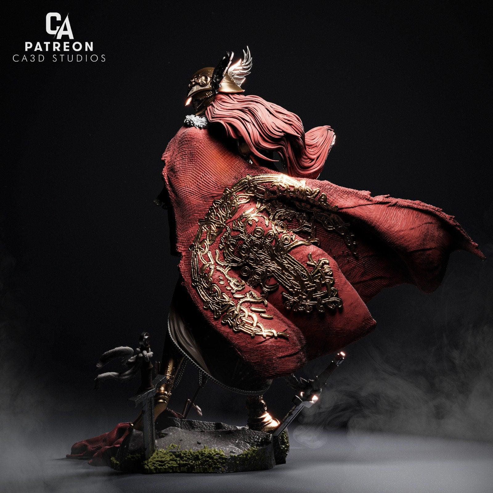 3D Printed Malenia Figurine | Elden Ring Fan Art 3D Model