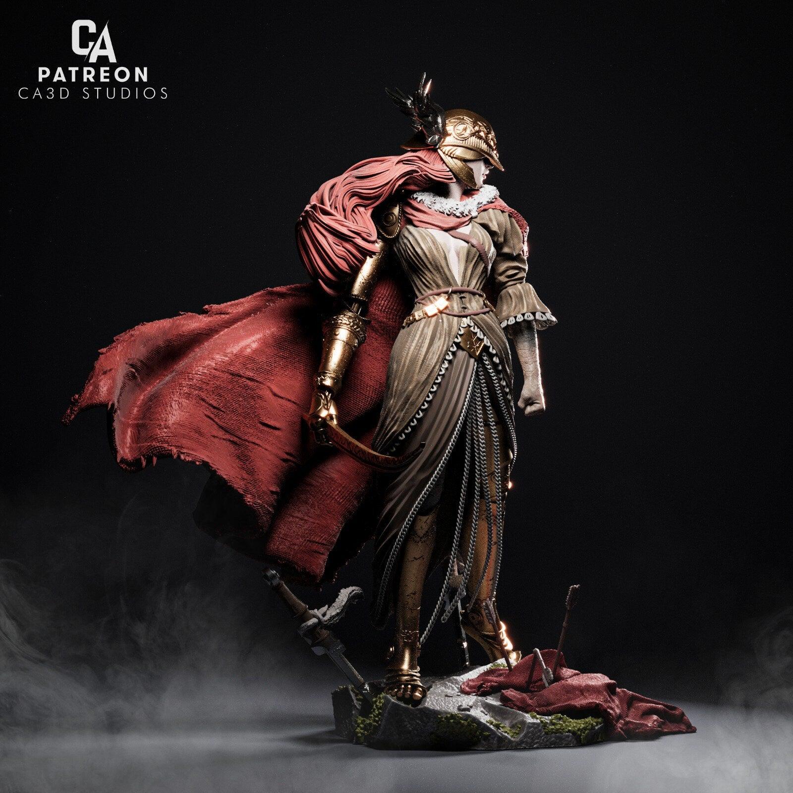 3D Printed Malenia Figurine | Elden Ring Fan Art 3D Model