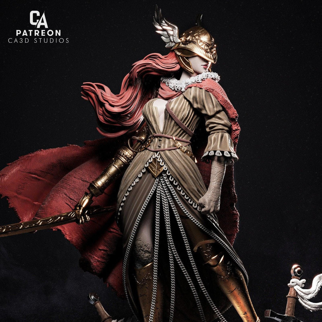 3D Printed Malenia Figurine | Elden Ring Fan Art 3D Model
