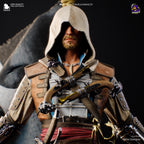 Hand-Painted Edward Kenway Resin Statue: Limited Edition Pirate Collectible