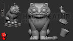Estatua de resina Kpop Tigre Derpy: Coleccionable de arte hecho a mano pintado a mano