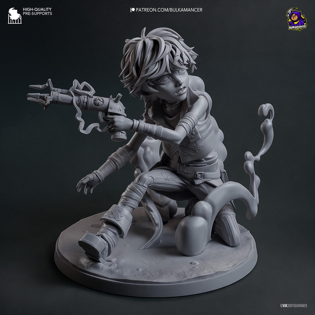 Hand-Painted 3D Printed Isha Statue - LoL Inspired Model