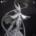 Estatua inspirada en Hornet: Coleccionable hecho por fans de Hollow Knight con capa roja